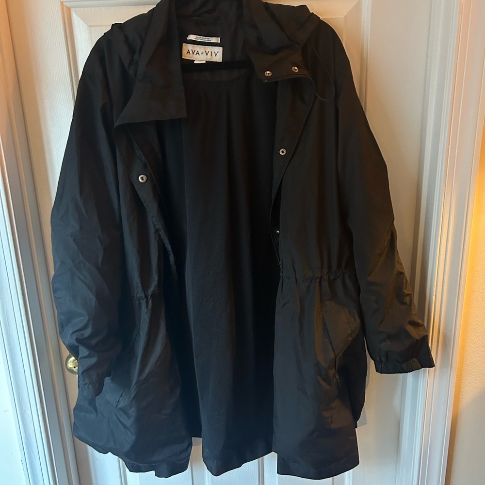 Ava & Viv Black Rain Jacket